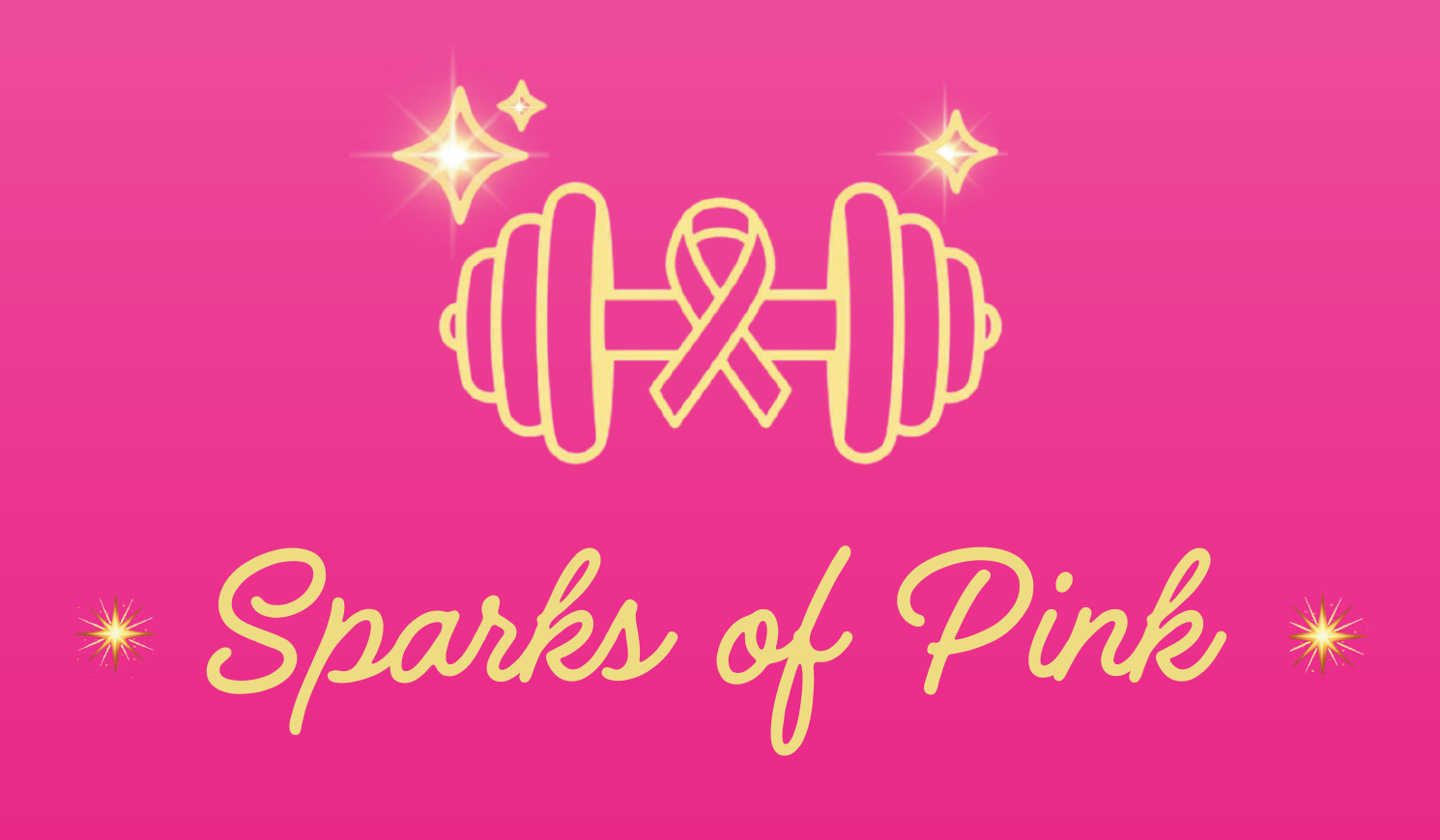 Sparks of Pink logo with a dumbbell, ribbon, and full wordmark